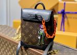 Ladies Brown Cartoon Embroider Luxury Cross Body Bag Monogram Pattern