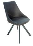 Modern Metal Legged Dining Chairs Grey Robust Legs Slip Proof Home Furniture