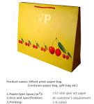 wholesale promotional eco friendly kraft paper block bottom luxury drawstring