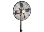 Indoor Moving Metal Chrome Floor Standing Fan With Safety Grille & Stable Base