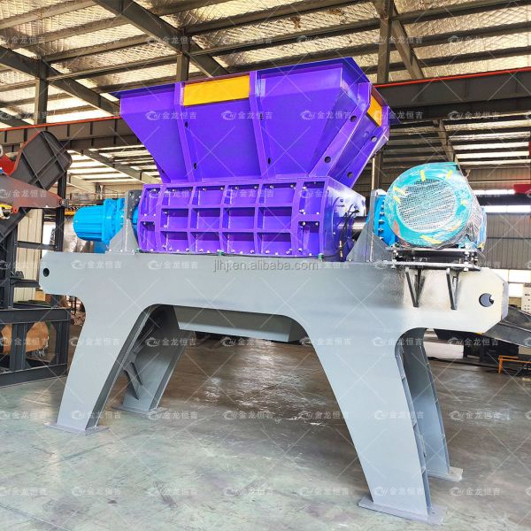 Double Shaft Scrap Metal Shredder with 6400×2700×3500 mm Size 2000×1490 mm Feed Inlet and 600 mm Blade Diameter