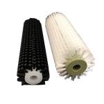 Tufted Bristle Custom Industrial Brushes Cylindrical Fruit Polishing Cleaning