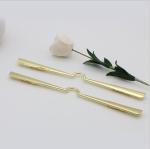 High quality luggage hardware accessories gold decorative lock strip decorative