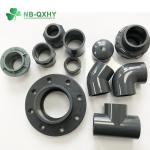 PVC Deep Gray Flange for DIN Standard Pn16 Pressure Pipe Fitting Plastic PVC