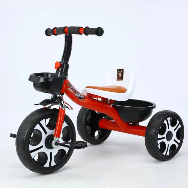 Baby Tricycle for Children 2-5 Years Old 3 Wheels Soft Leather Seat Large Mickey Wheel