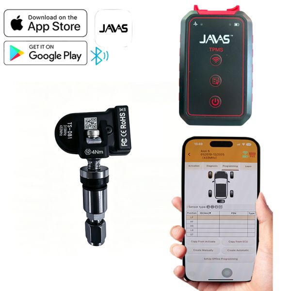 Tire Pressure Monitor System Gray Gun Metal Valve Stem Universal Tpms Sensor