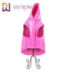 Customized Pink PU Leather Lightweight Waterproof Dog Coat Xl Dog Raincoat