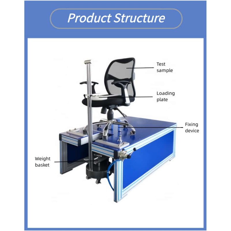 Warranty Office Chair Stability Testing Machine Seat Front-end Stability Tester (including Chairs and Office Chairs)