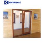 KDSBuilding China Suppliers Tempered Double Glass Timber Wood Tilt and Turn Door