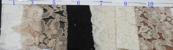 Elastic Flower Cotton Nylon Lace Fabric Elegant Anti Shrink CY-LW0018