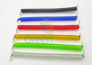 Wholesale Extendable Colored Steel Wire Coiled Security Tethers With Terminal 2PCS from china suppliers