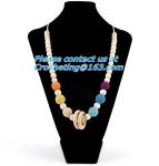 Ivory Nursing Necklace Crochet Bead Breastfeed Necklace Beige Wood Breastfeeding