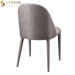 0.28 CBM Luxury Italian Mid Century Modern Dining Room Chairs Solid Wood Legs