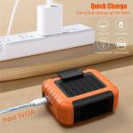 6000mah Rechargeable Portable Waist Fan Hanging Small Waist Clip Fan