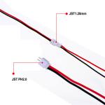 Ph2.0 Micro 2 Pin 24AWG Silicone Cable Male Female 100mm 150mm