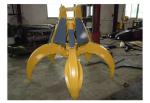 Hydraulic Rotating Metal / Steel / Wood Material Handling Grab For Excavators