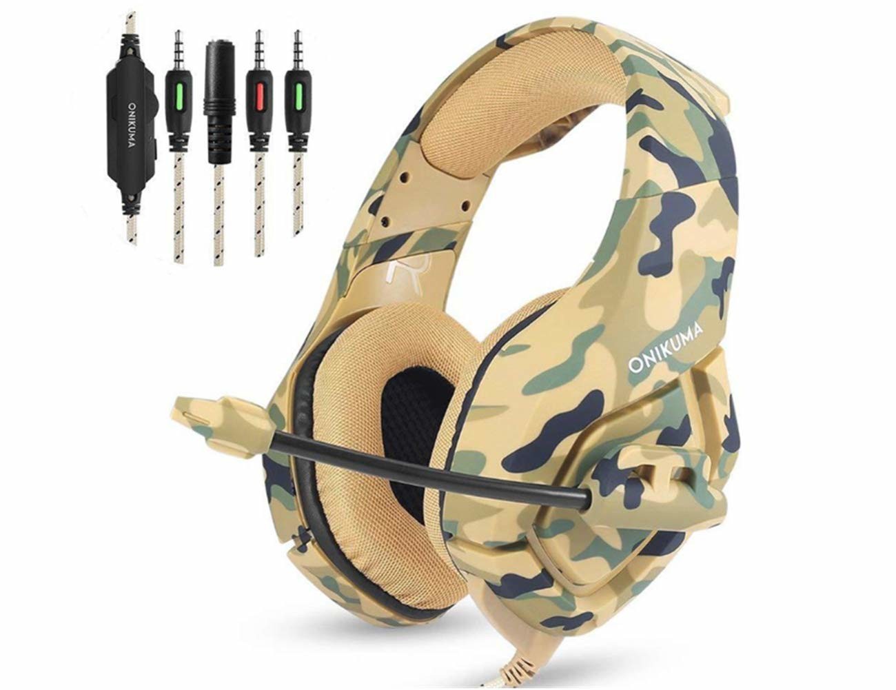 50mm 100mA ONIKUMA K1b Camouflage Gaming Headset