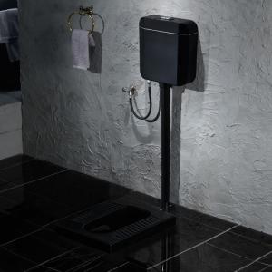 Wholesale Black Satined Surface Ceramic Squat Toilet Sanitary Ware Washdown WC from china suppliers