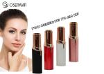 Rechargeable Mini Painless Face Hair Remover Gold Plated Lipstick Shaped