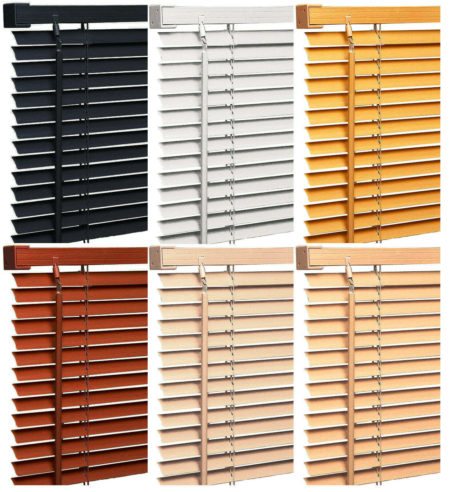 25mm 35mm Faux Wood Venetian Blinds