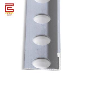 Wholesale 12.5mm Anodized Silver Aluminum Tile Trim Waterproof Metal Shower Tile Edge Trim from china suppliers