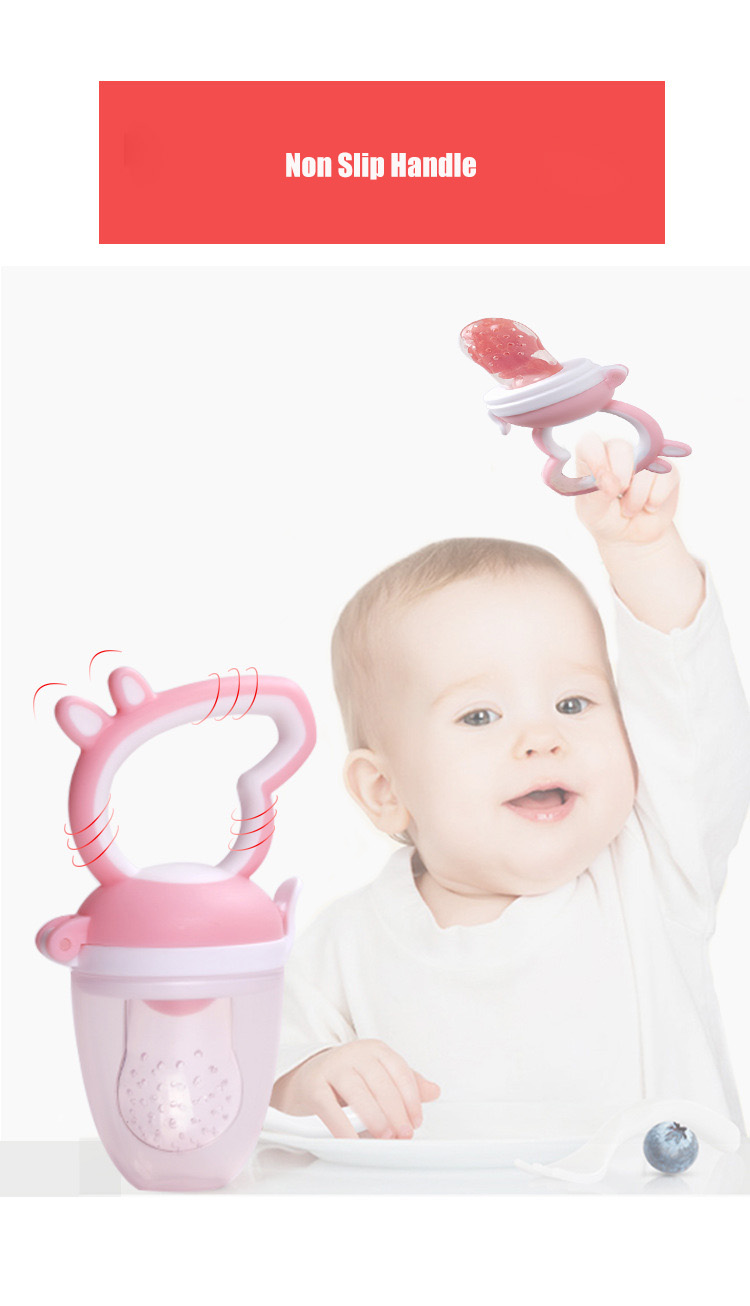Cute Pig Animal Shape Silicone Fruit Teether Baby Teething Pacifier Fruit Fruit Dummy