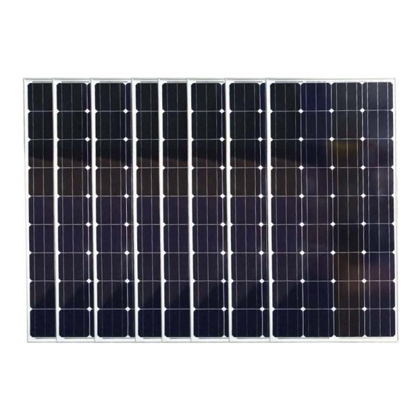 12v 160w Monocrystalline Glass Solar Panel placas solares panneaux solaires