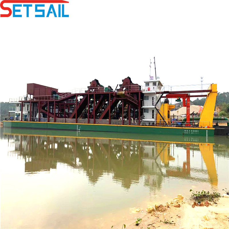 Hydraulic Motor Cutter Head Cutter Suction Dredger with Pressure Meter