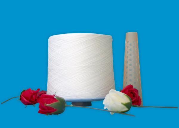 Quality Raw White Bright Ring Spun Polyester Yarn Sewing Thread For Bangladesh Market for sale