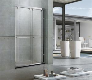Wholesale Bright Stainless Steel Profiles Sliding Shower Doors With Double Nano Clear Glass for Hotel from china suppliers