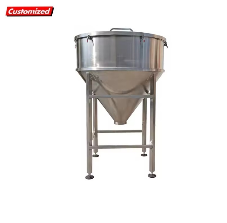 Food Grade Stainless Steel Maize Corn Grain Coffee Wheat Powder Tank Silo