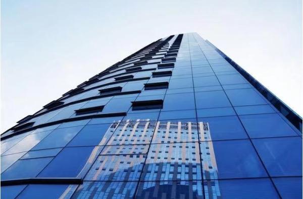 Long Lasting Glass Curtain Wall with Thermal Insulation and Sleek Aluminium