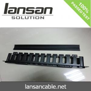 Wholesale Black 19 Inch Horizontal Cable Management High Density 1U Plastic Cable Management from china suppliers