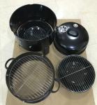 Metal Type Cold Rolled Steel 3 in 1 Portable BBQ Smoke Stove Charcoal Grill