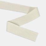 Pure White Cotton Twill Ribbon , High Color Fastness Decorative Twill Tape