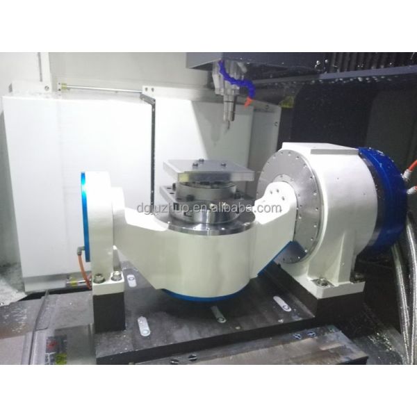 Direct Drive Torque Motor Cradle Five Axes 5axis Rotary Table with Ourth-axis Function and Five-axis Function Technical Service