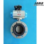 Centerline Pneumatic Stainless Steel Flanged Butterfly Valve For Oil And Gas