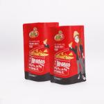 Colorful Moisture Proof Snack Food Packaging Bags Kraft Paper Bag With Zipper