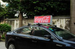 Wholesale P5mm taxi roof top signs for advertising , 12v led taxi display from china suppliers