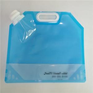 Wholesale Outdoor Liquid Storage Bags , Drinking Water Stand Up Spout Pouch With Handle from china suppliers