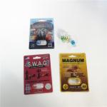 3D Rhino Plastic Blister Packaging Customized Size For Male Sexual Capsules