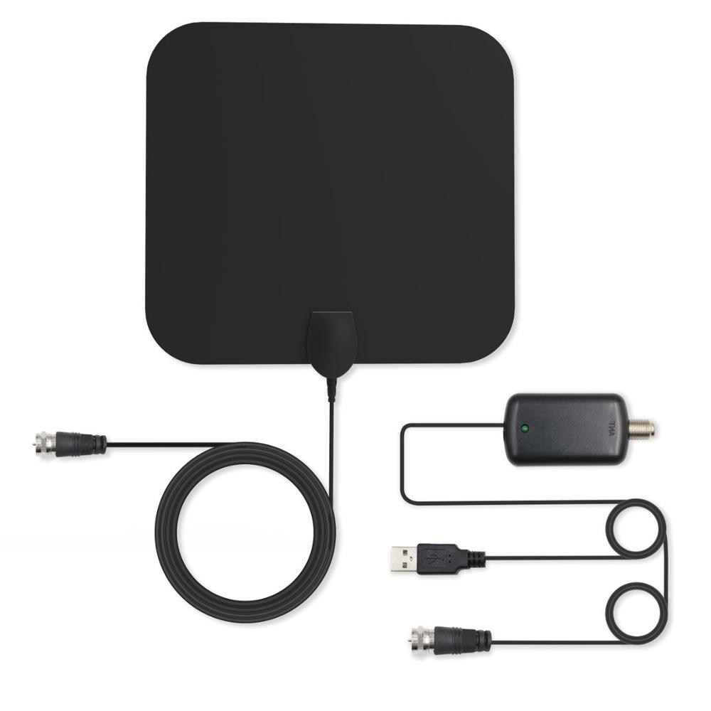 VHF174-230 / UHF470-860 Frequency Range Digital Indoor TV Antenna Amplified for Market