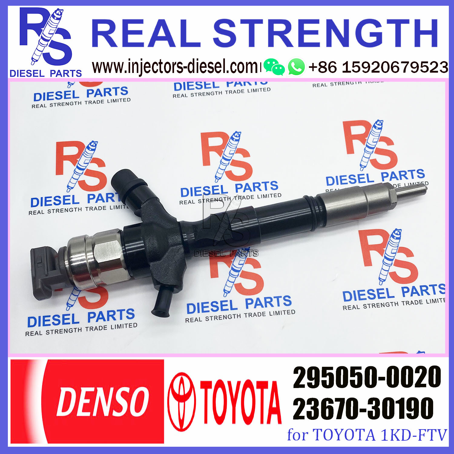 Common Rail fuel injector 295050-0020 For Toy-ota 1KD 2KD 23670-30190 23670-0020