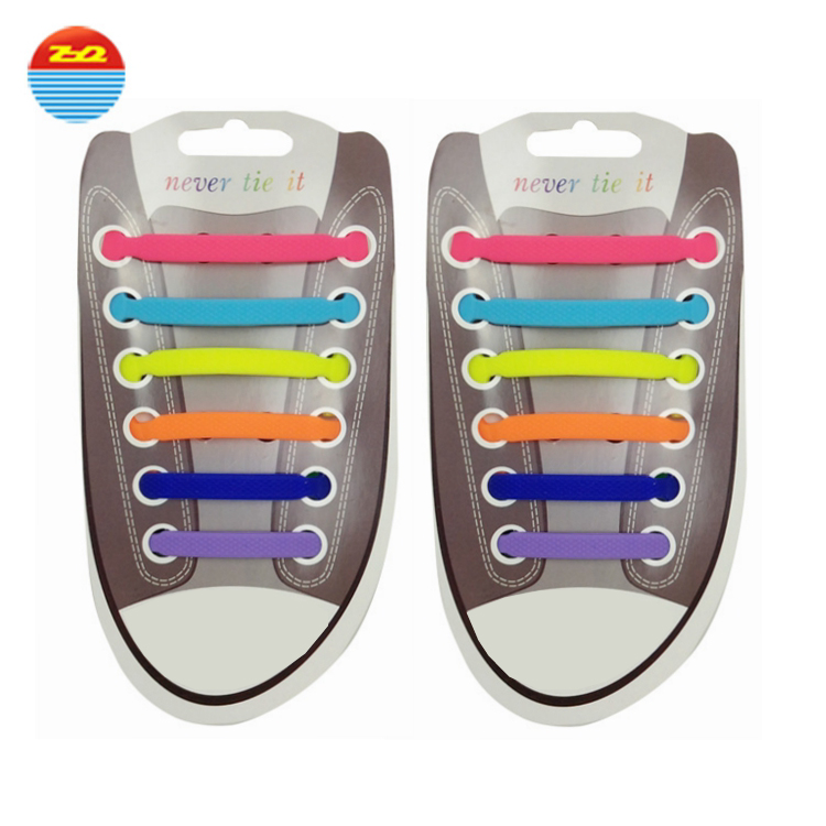 Grass Hook Creative Lazy Silicone Gifts No Tie Flat Custom Printed Elastic Shoelaces