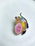Cinderella Mice Metal Brooch Pin Disney Anime Themed 2D Design