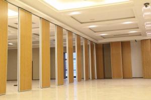 China Decorative Movable Wooden Soundproof Partition Wall Panel Thickness 100mm on sale