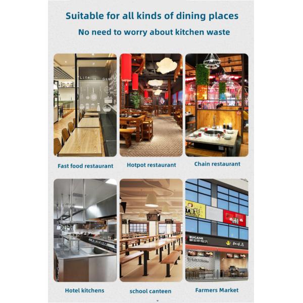 Commercial Garbage Disposal for Restaurant Garbage Disposal Machine Commutator Motor 3 Years