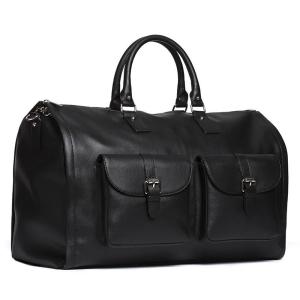 Wholesale Stylish Leather Suit Weekender Bag , Convertible Mens Suit Garment Bag from china suppliers