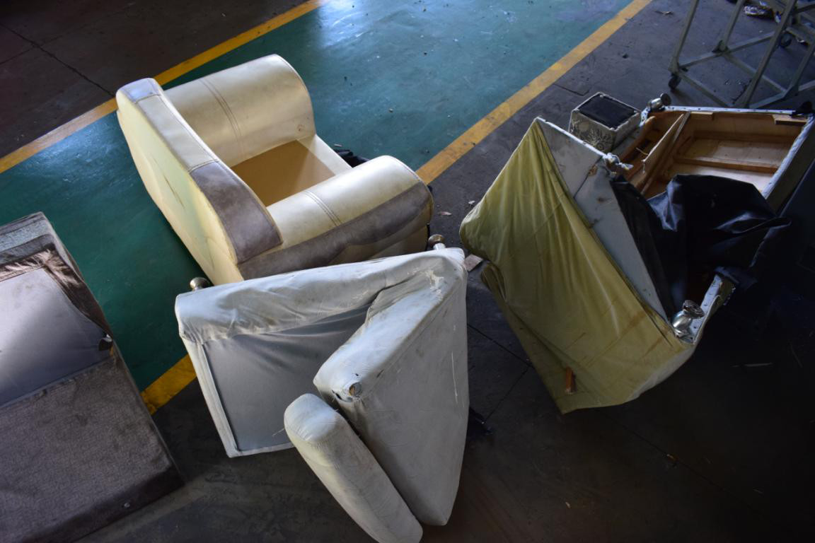 Bed Shredder Sofa Shredder Municipal Solid Waste Bulky Furniture Two Shaft Shredder With CE