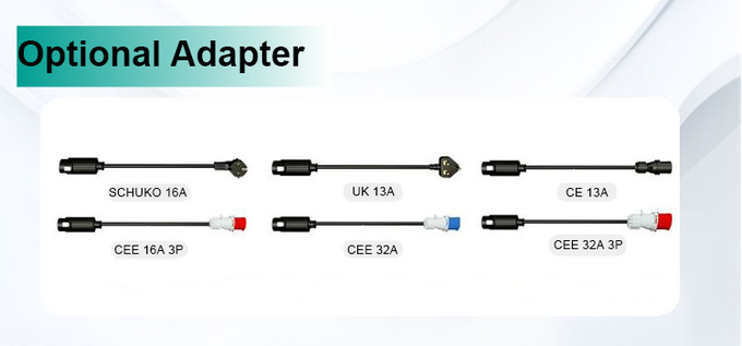 IEC 62196 Portable Ev Charger 220V 7KW MAX 32A SAE J1772 GBT 20234